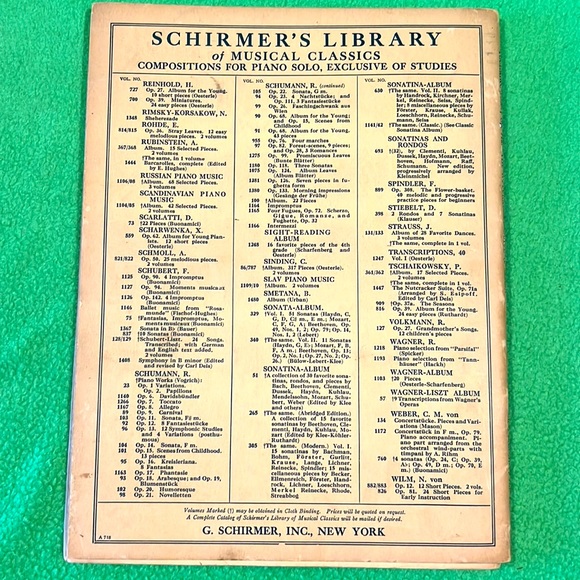 Vtg Schirmer’s Library Piano Sheet Music (3) - Picture 6 of 7